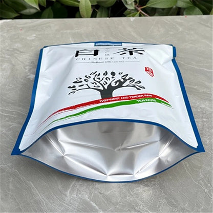 250g Chinese Fuding BaiHao YinZhen White Tea Set Zipper Bags Bulk ShouMei BaiCha Packing Gift Bag