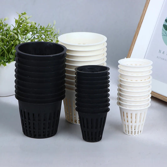 10Pcs 2 Inch 3 Grow Orchids Hydroponics Cups Planting Mesh Pot Soilless Net Basket Slotted Colonization Container