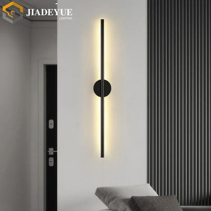 Modern led long wall lamp Nordic minimalist living room sofa TV bedroom bedside lamp indoor wall lamp