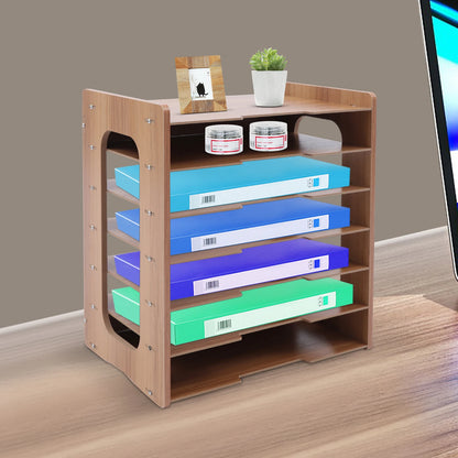 Adjustable File Document Holder Office Desktop Organizer Stable Storage Rack File Organizer