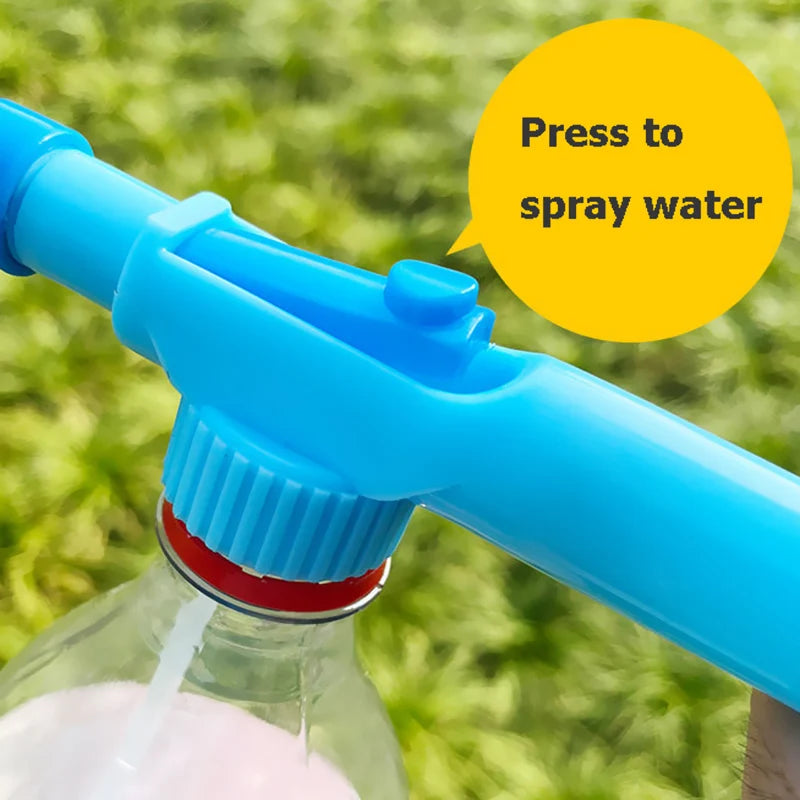 3-Styles High Pressure Air Pump Manual Sprayer Adjustable Drink Bottle Spray Head Nozzle Garden Watering Tool Sprayer Hand Tools