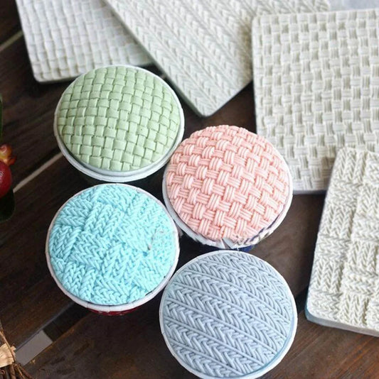 Aouke Sweater Pattern Knitting Texture Silicone Mold Kitchen DIY Cake Baking Tools Dessert Pudding Decoration Chocolate Mold