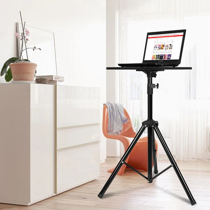 1.2M Portable Laptop Stand Floor Folding Computer Desk Adjustable Height Stable Tripod Household Office Outdoor Supplies