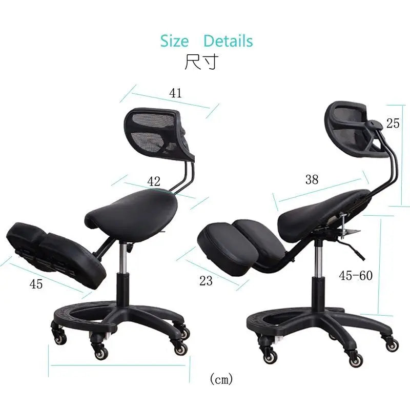 Ergonomic Kneeling Chair Stool Home Office Chair Improve Body Sitting Posture Knee Computer Chairs Seat W/ Wheels Student Adult