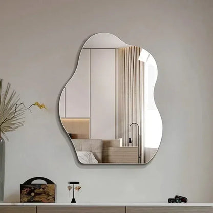 13x15.8inch Irregular Bathroom Acrylic Mirror Shatterproof Cloud Shape Wall Mirror Stickers Non Glass Mirror Living Room Decor