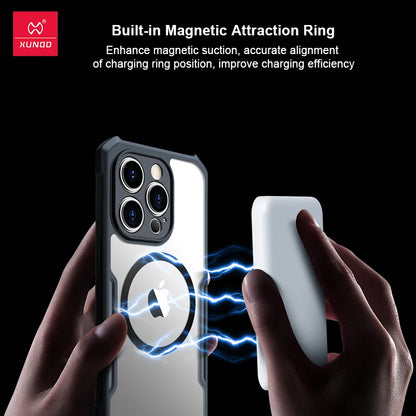 Magnetic Case For iPhone 14 13 12 15 Pro Max 15 Plus Xundd Airbag Shockproof Back Shell For Magnet iPhone 15 Protective Case