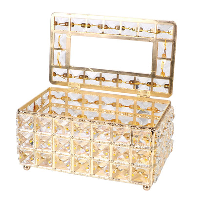 Bar Napkin Box Napkin Dispenser European-style Square Crystal Cube Bedroom Office Hotel Cafe Coffee Tissue Box