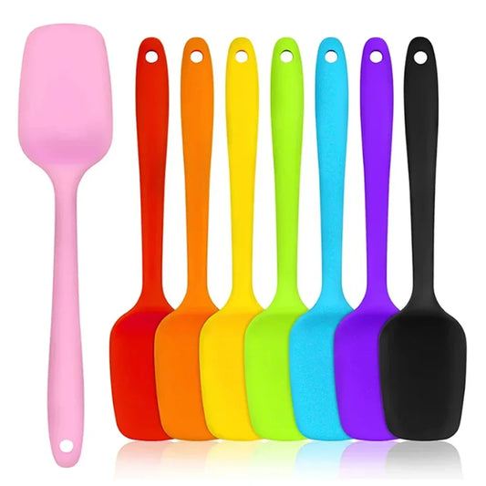 Silicone Spatula Cream Spatula High Temperature Resistant Non-stick Spoon Kitchen Baking Accessories and Tools 1Pc