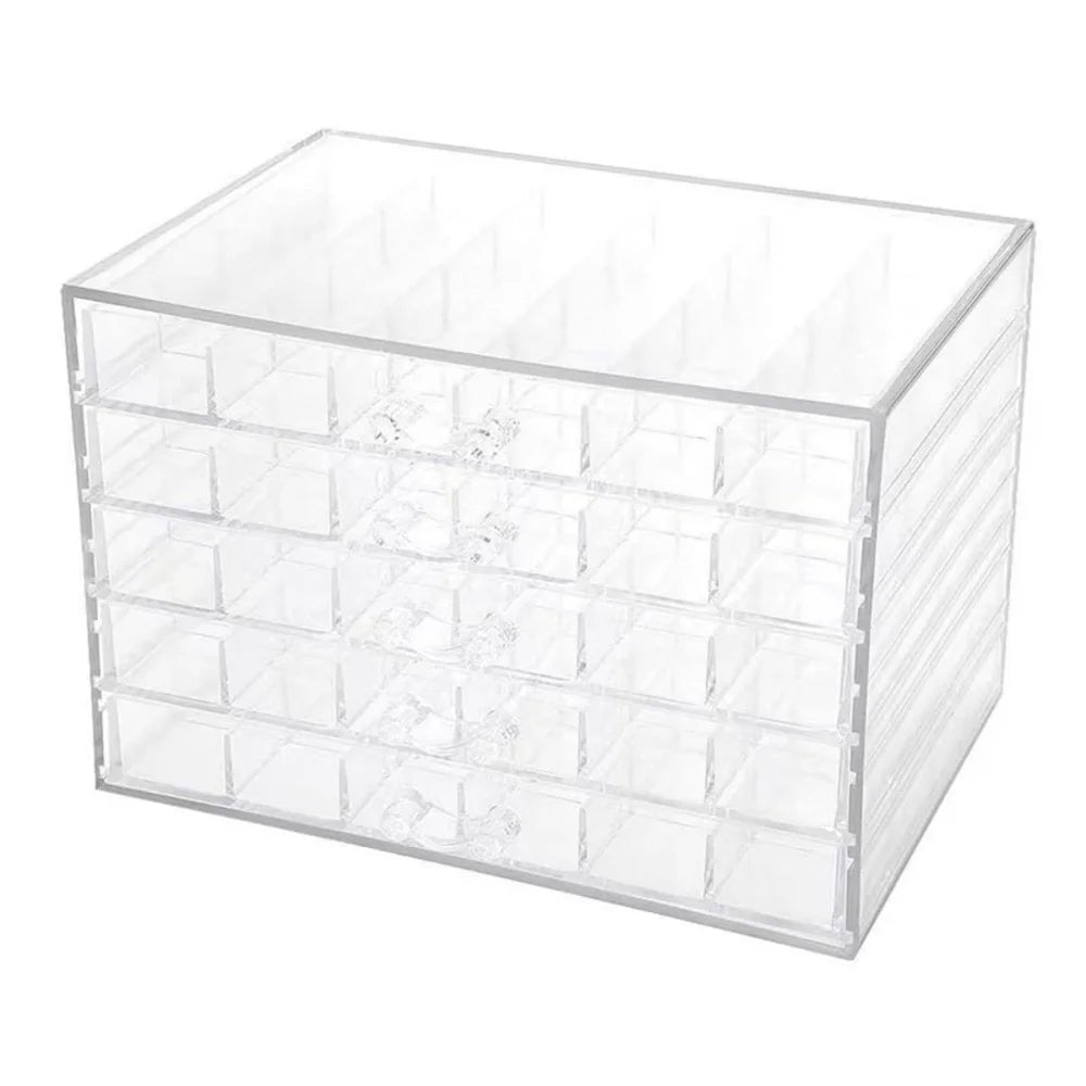 Large Capacity Jewelry Storage Box Nail Accessories Display Box Classification Drawer Jewelry Earrings Organizer Holder Rack