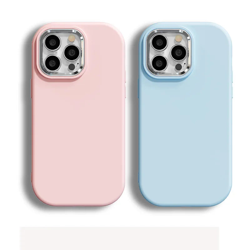 Plating Solid Color Phone Case On For funda Oppo Reno7 Reno 7 8 6 5 Lite Pro A5 A9 A31 2020 A18 A38 New Girl Simple Soft Cover