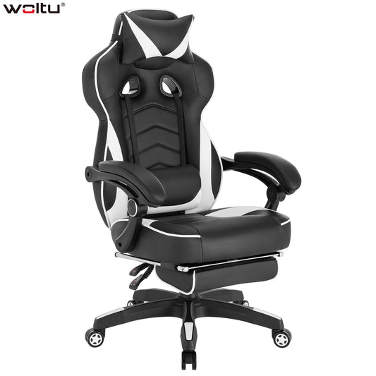 WOLTU Gaming Chair Racing Chair Office Chair Computer Chair Desk Chair Sports Seat with Headrest Lumbar Cushion with Footrest